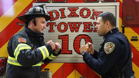 police vs firefighter rivalry|Cops and Fire .